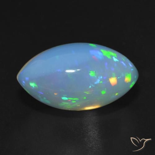Opale Multicolore naturelle Marquise, 8.20 ct, Translucide