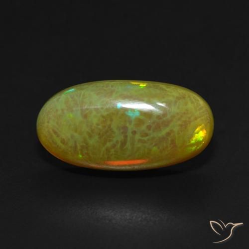 4.63ct Naturel Multicolore Opale, ovale, Translucide