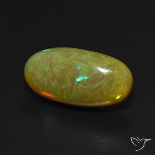 Opale Multicolore naturelle ovale, 4.63 ct, Translucide