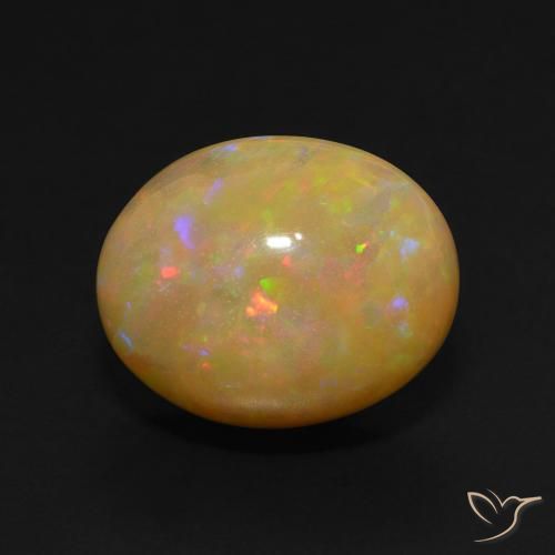 5.88ct Naturel Multicolore Opale, ovale, Translucide
