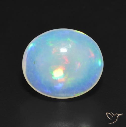 Opale Multicolore naturelle ovale, 4.91 ct, Translucide