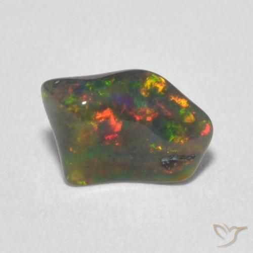 0.77ct Naturel Multicolore Opale, Fantaisie, Opaque