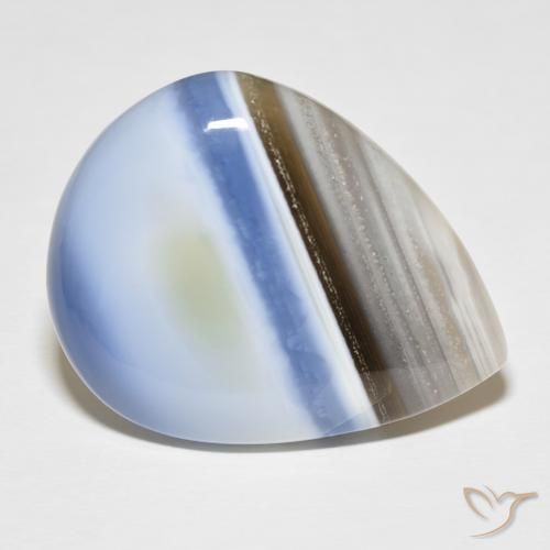 Opale Multicolore naturelle En forme de poire, 33.43 ct, Opaque