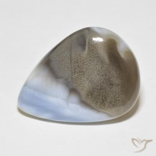 24.70ct Naturel Multicolore Opale, En forme de poire, Opaque