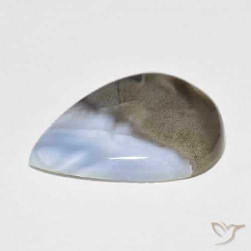 Opale Multicolore naturelle En forme de poire, 24.70 ct, Opaque