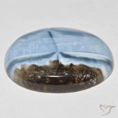 Opale Bleu multicolore naturelle ovale, 35.49 ct, Opaque