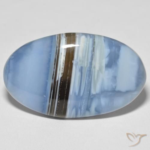 27.54ct Naturel Multicolore Opale, ovale, Opaque, Photo A
