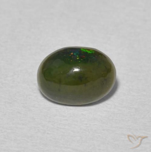 0.72ct Naturel Multicolore Opale, ovale, Opaque