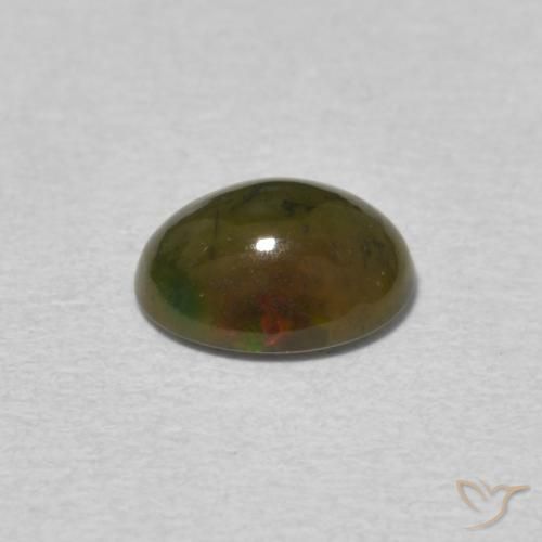 Opale Multicolore naturelle ovale, 0.72 ct, Opaque