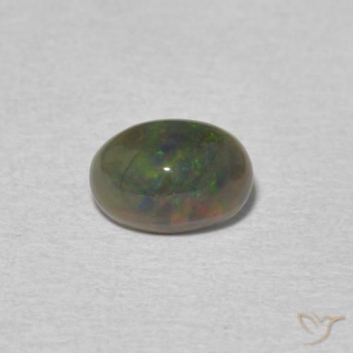 0.52ct Naturel Multicolore Opale, ovale, Opaque