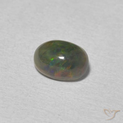 Opale Multicolore naturelle ovale, 0.52 ct, Opaque