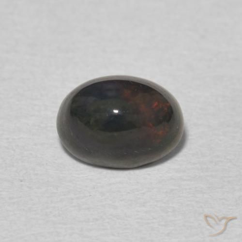 0.95ct Naturel Multicolore Opale, ovale, Opaque