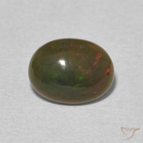 0.98ct Naturel Multicolore Opale, ovale, Opaque