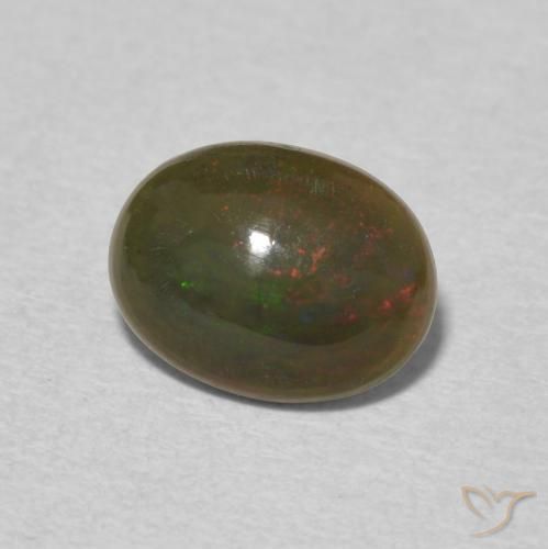 Opale Multicolore naturelle ovale, 0.98 ct, Opaque