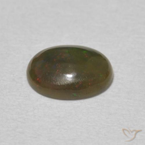 Opale Multicolore naturelle ovale, 0.98 ct, Opaque