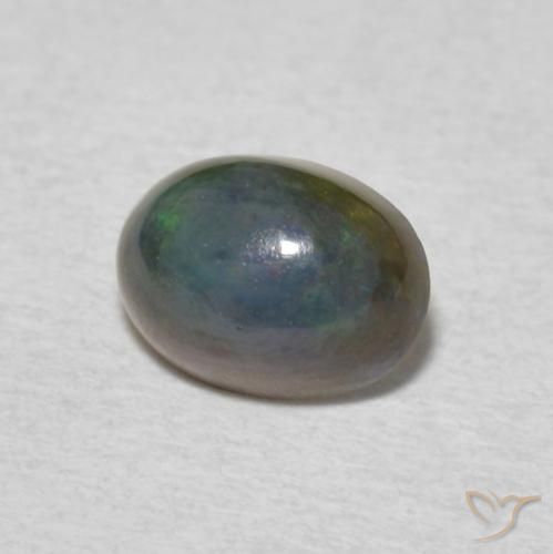 Opale Multicolore naturelle ovale, 0.60 ct, Opaque