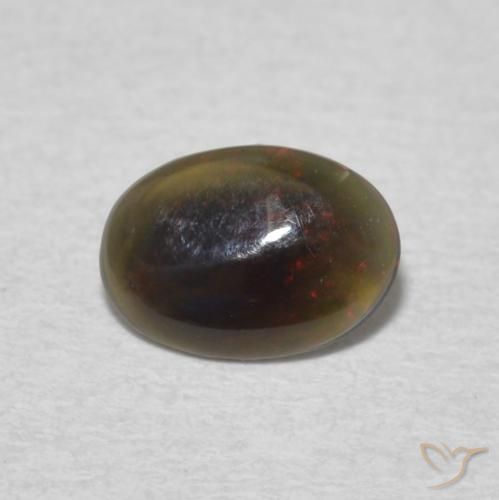 0.28ct Naturel Multicolore Opale, ovale, Opaque
