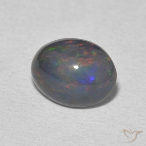 Opale Multicolore naturelle ovale, 1.14 ct, Opaque