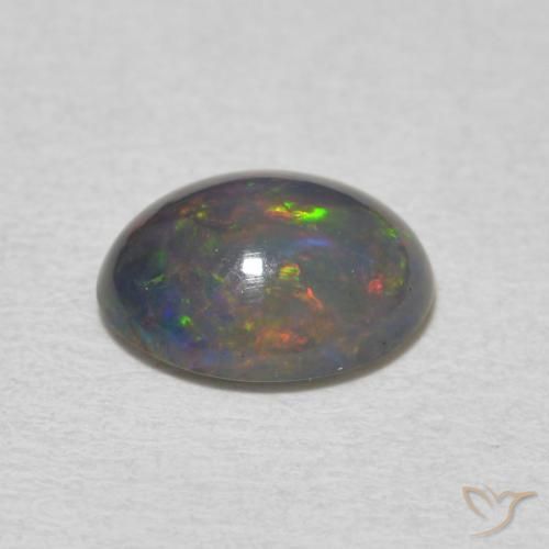 Opale Multicolore naturelle ovale, 1.14 ct, Opaque