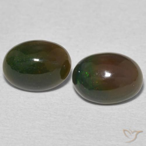 1.45ctw Naturel Multicolore Opale, ovale, Opaque