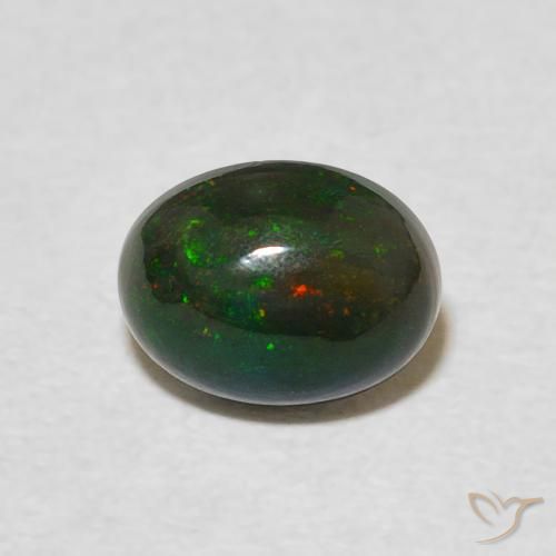 0.90ct Naturel Multicolore Opale, ovale, Opaque