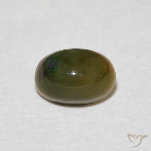 0.55ct Naturel Multicolore Opale, ovale, Opaque