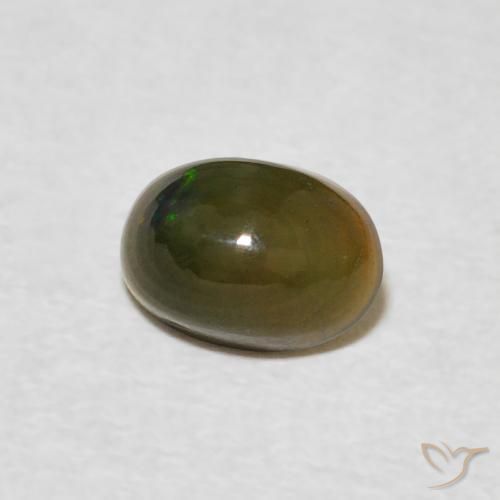 Opale Multicolore naturelle ovale, 0.55 ct, Opaque