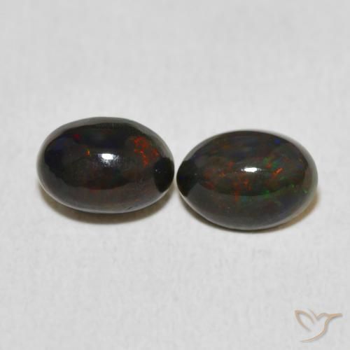 1.17ctw Naturel Multicolore Opale, ovale, Opaque, Photo A