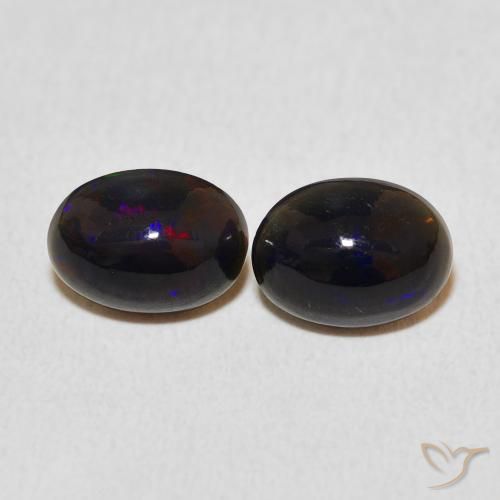 1.35ctw Naturel Multicolore Opale, ovale, Opaque, Photo A