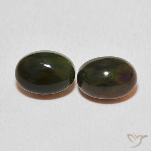 1.36ctw Naturel Multicolore Opale, ovale, Opaque