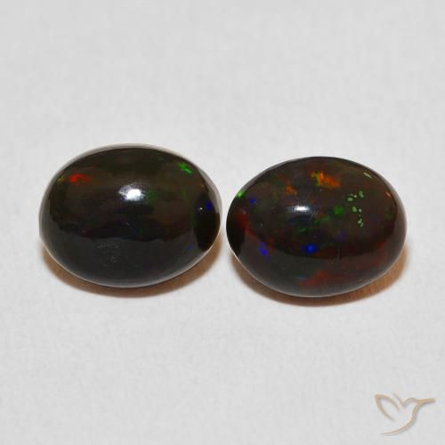 2.26ctw Naturel Multicolore Opale, ovale, Opaque, Photo A