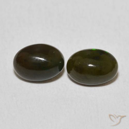 0.94ctw Naturel Multicolore Opale, ovale, Opaque