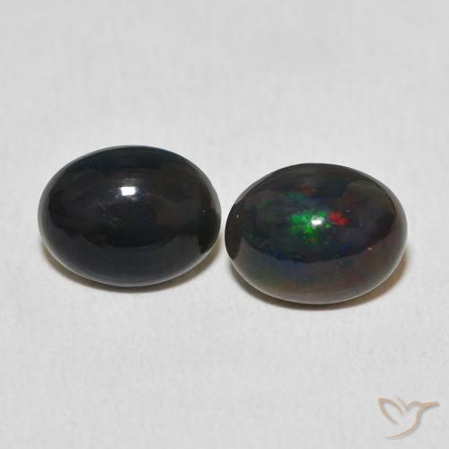 2.01ctw Naturel Multicolore Opale, ovale, Opaque