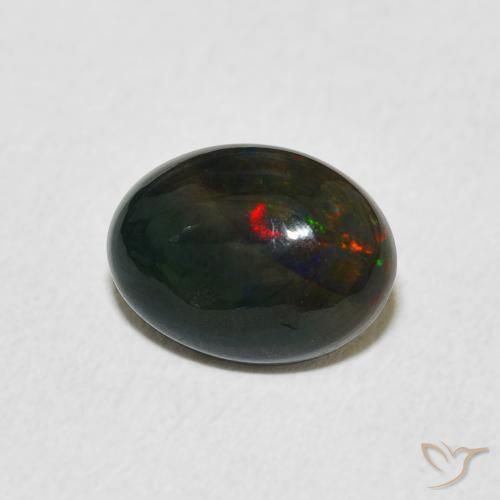 Opale Multicolore naturelle ovale, 1.56 ct, Opaque
