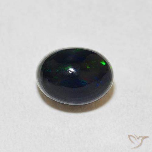 1.11ct Naturel Multicolore Opale, ovale, Opaque, Photo A