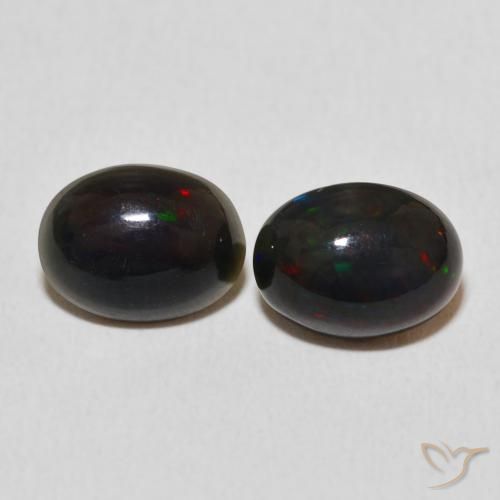 1.97ctw Naturel Multicolore Opale, ovale, Opaque