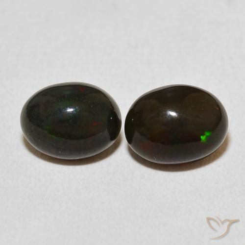 2.54ctw Naturel Multicolore Opale, ovale, Opaque