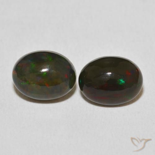 2.62ctw Naturel Multicolore Opale, ovale, Opaque