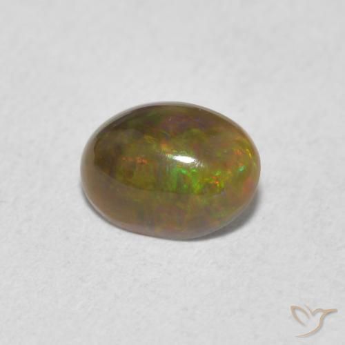 0.50ct Naturel Multicolore Opale, ovale, Opaque