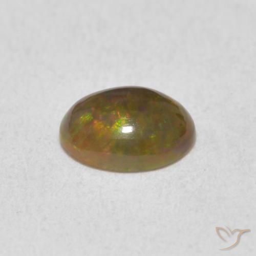 Opale Multicolore naturelle ovale, 0.50 ct, Opaque