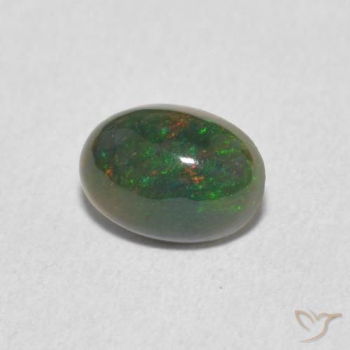 Opale Multicolore naturelle ovale, 0.55 ct, Opaque