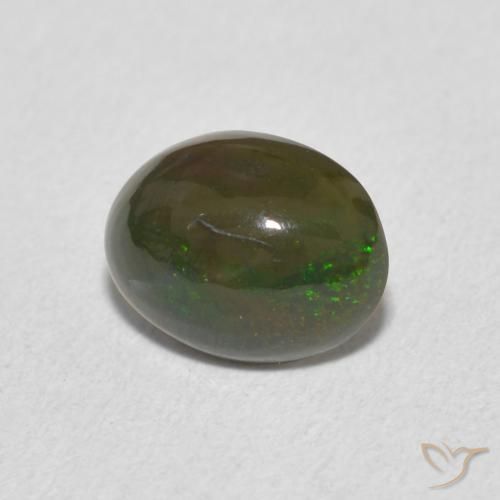 Opale Multicolore naturelle ovale, 0.75 ct, Opaque