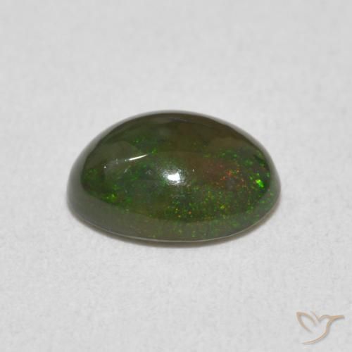 Opale Multicolore naturelle ovale, 0.75 ct, Opaque