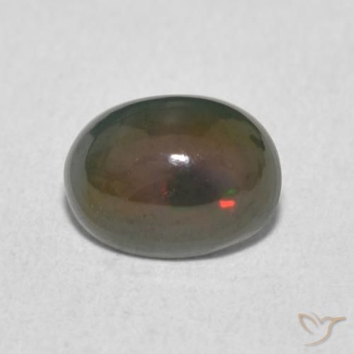 0.92ct Naturel Multicolore Opale, ovale, Opaque