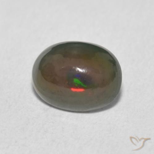 Opale Multicolore naturelle ovale, 0.92 ct, Opaque
