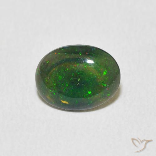 Opale Multicolore naturelle ovale, 0.53 ct, Opaque
