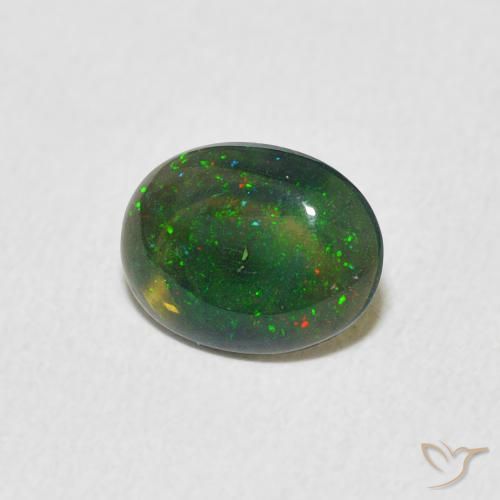 Opale Multicolore naturelle ovale, 0.53 ct, Opaque