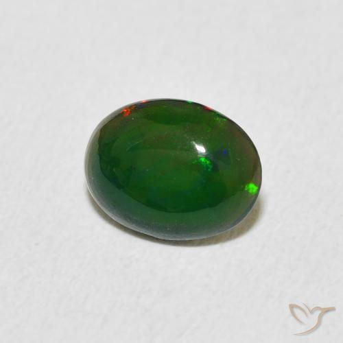 Opale Multicolore naturelle ovale, 0.62 ct, Opaque