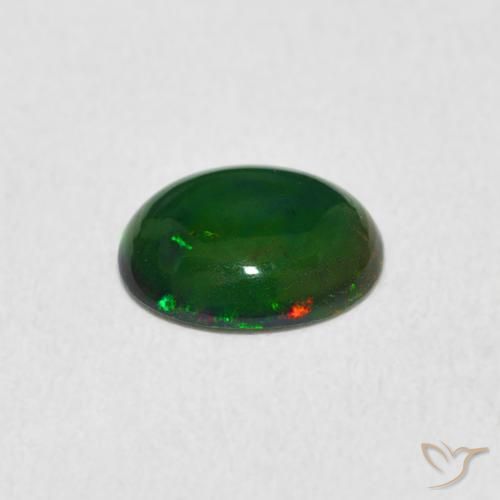 Opale Multicolore naturelle ovale, 0.62 ct, Opaque