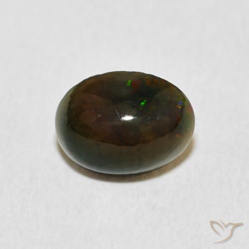 Opale Multicolore naturelle ovale, 1.04 ct, Opaque